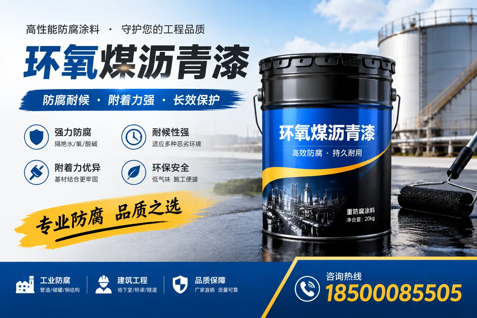 如何选择适合的环氧煤沥青漆?那曲市场选型指南